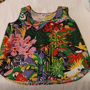NWOT Jungle Print Tank Top